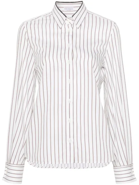 Brunello Cucinelli striped cotton shirt
