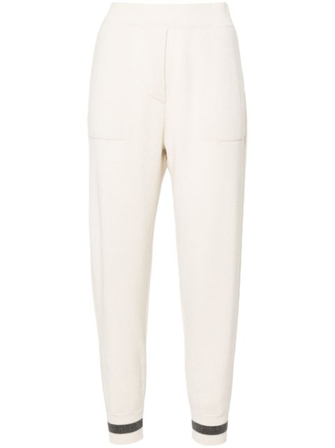 Brunello Cucinelli tapered knitted trousers Women