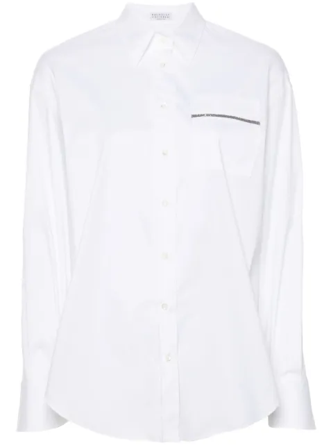 Brunello Cucinelli Monili-embellished shirt