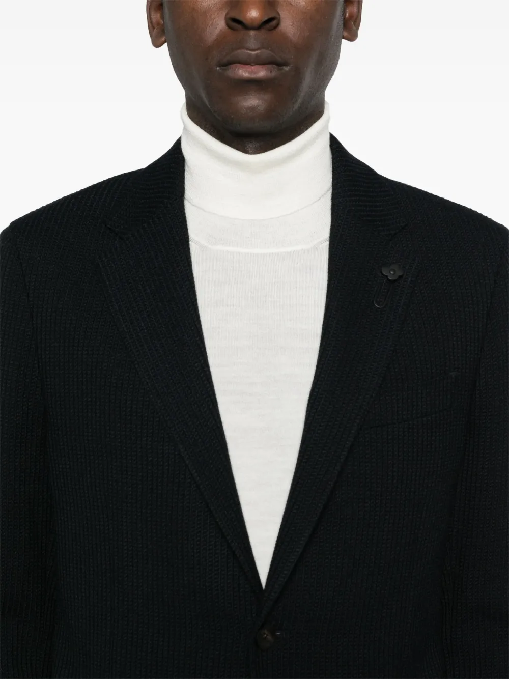 Lardini Blazer met enkele rij knopen Blauw