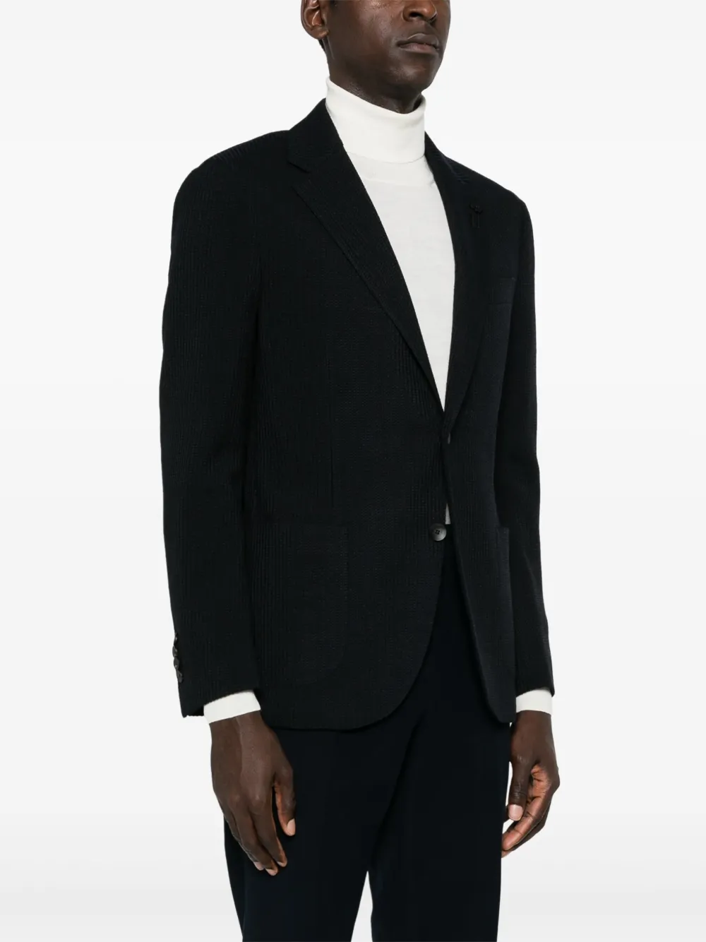 Lardini Blazer met enkele rij knopen Blauw