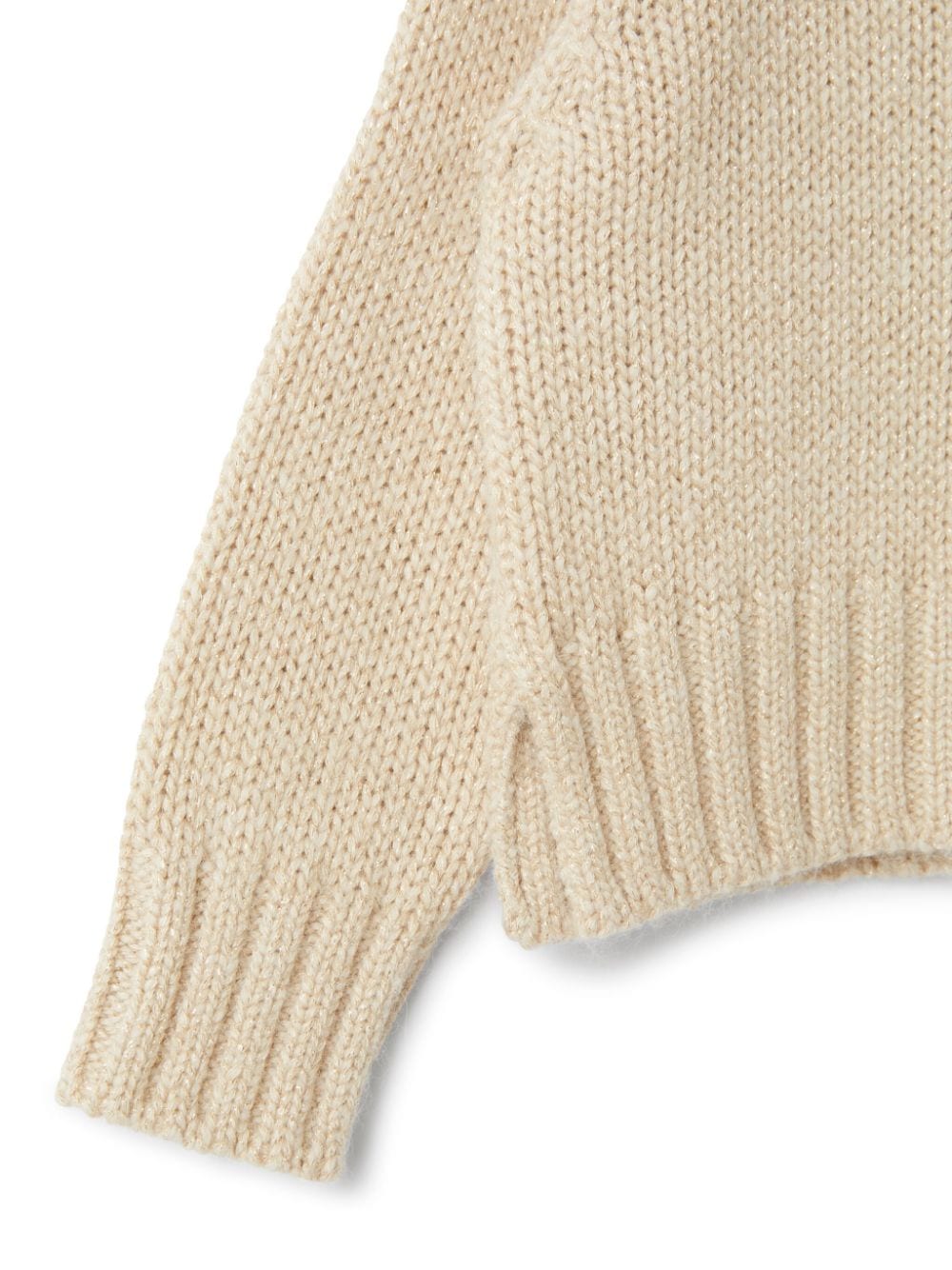 Shop Il Gufo Ribbed-knit Jumper In Nude