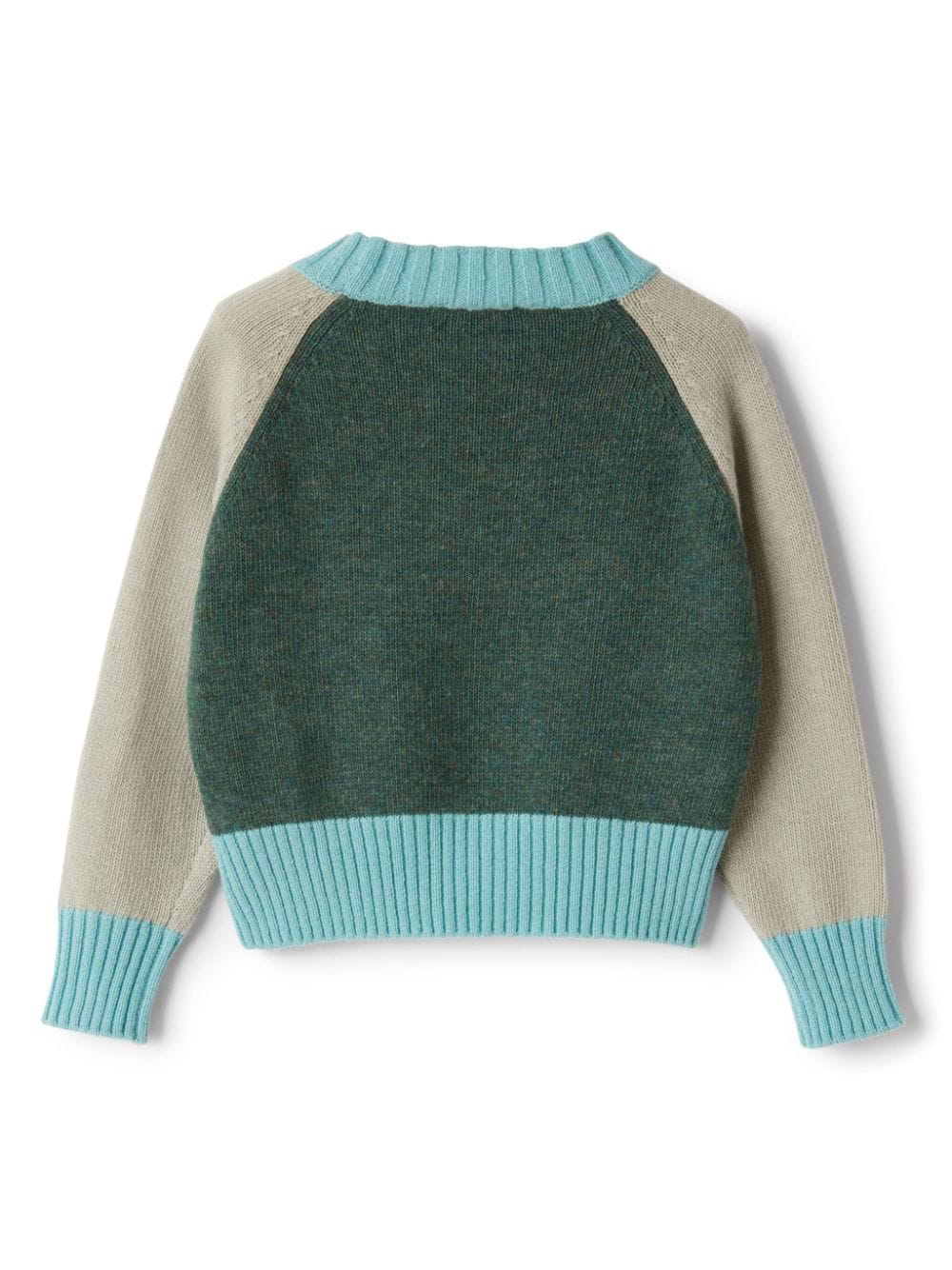 Shop Il Gufo Colour-block Jumper In Blue