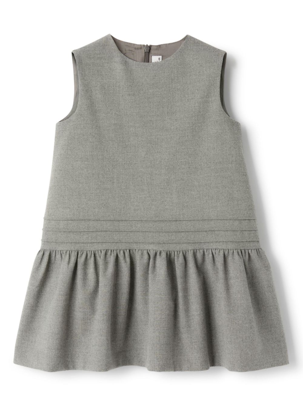 Il Gufo tiered skirt dress - Grey