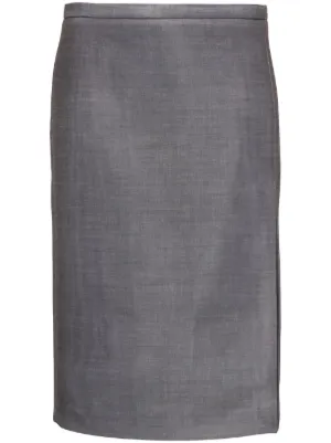 スカート PHILOSOPHY DI LORENZO SERAFINI Woman Skirt Grey 01155738 Philosophy di Lorenzo Serafini - Gray floral print pleated