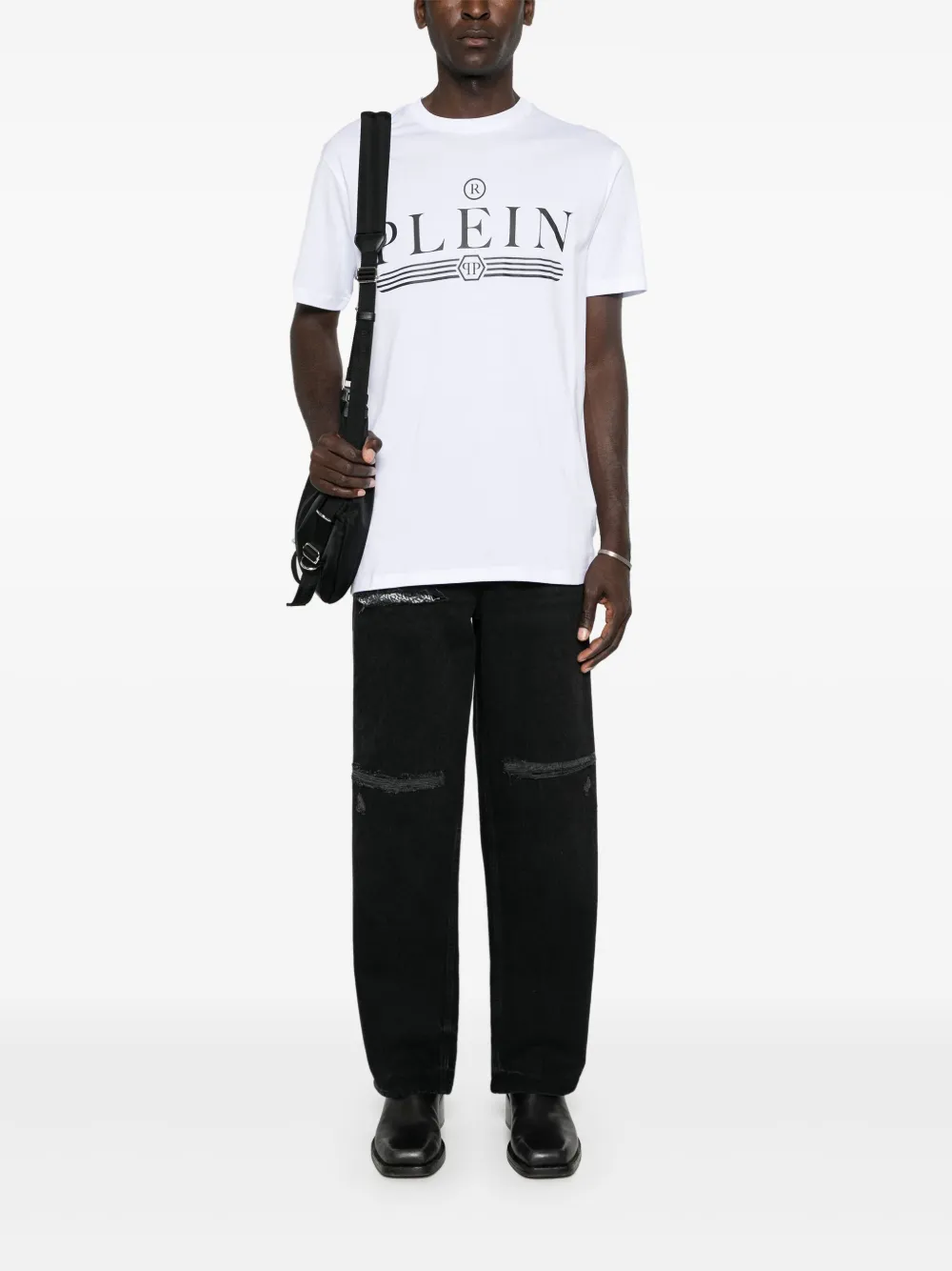 Philipp Plein T-shirt met logoprint - Wit