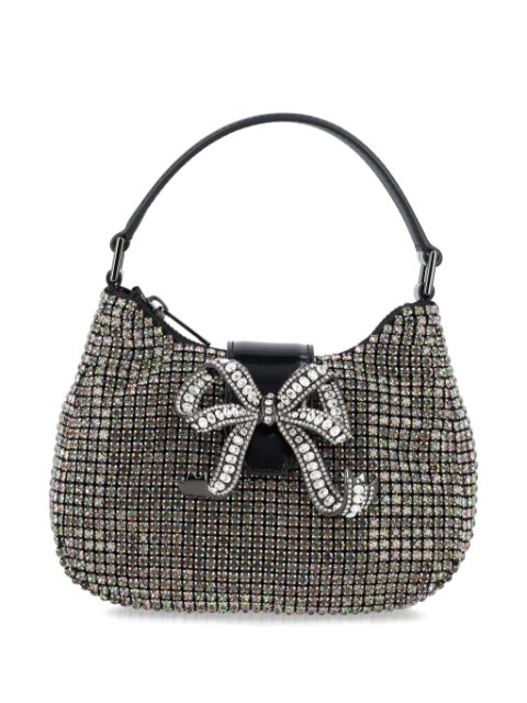 Self-Portrait bolsa Multi Rhinestone Crescent micro