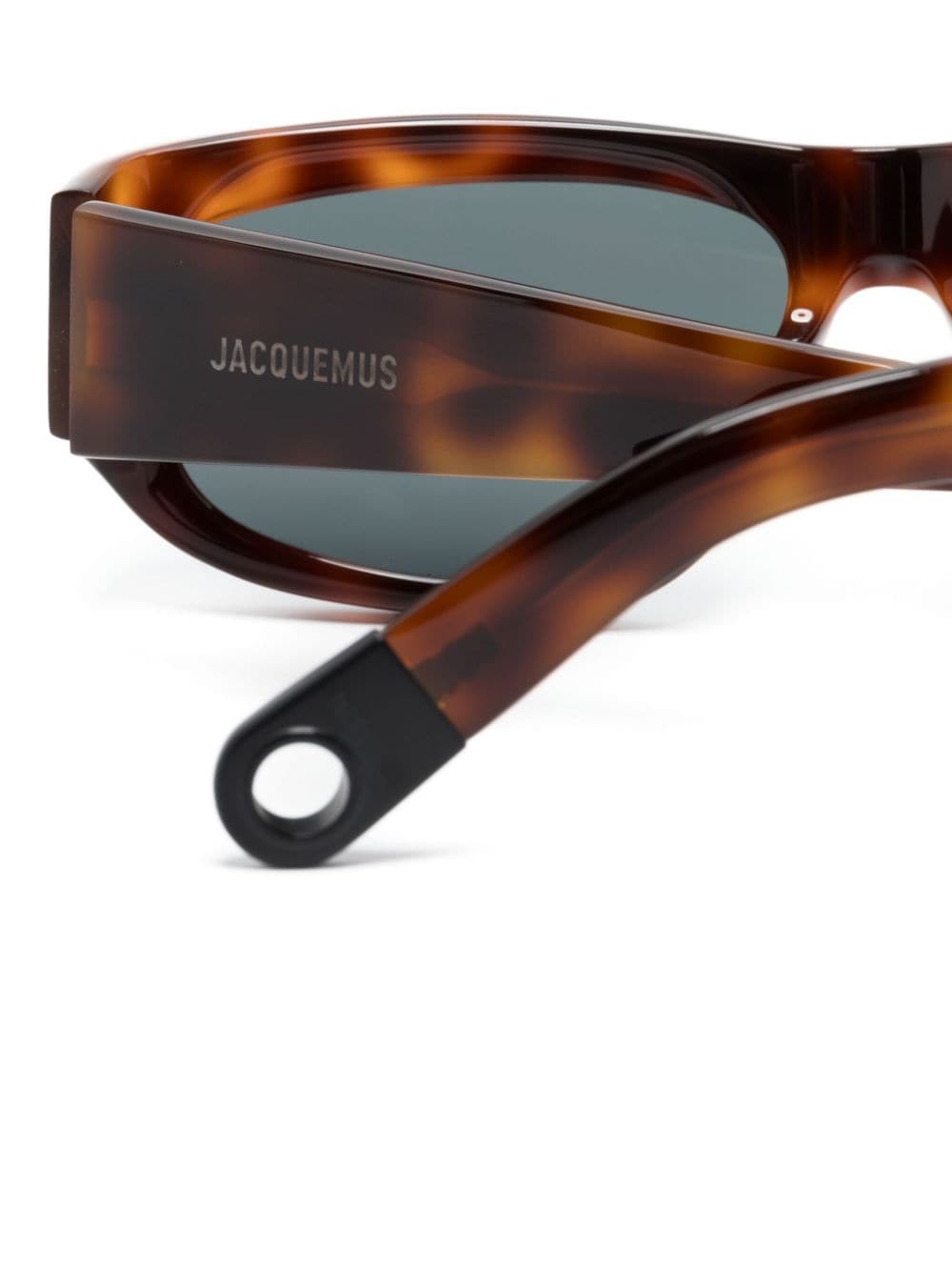 Shop Jacquemus Les Lunettes Pilota Rectangle-frame Sunglasses In Brown