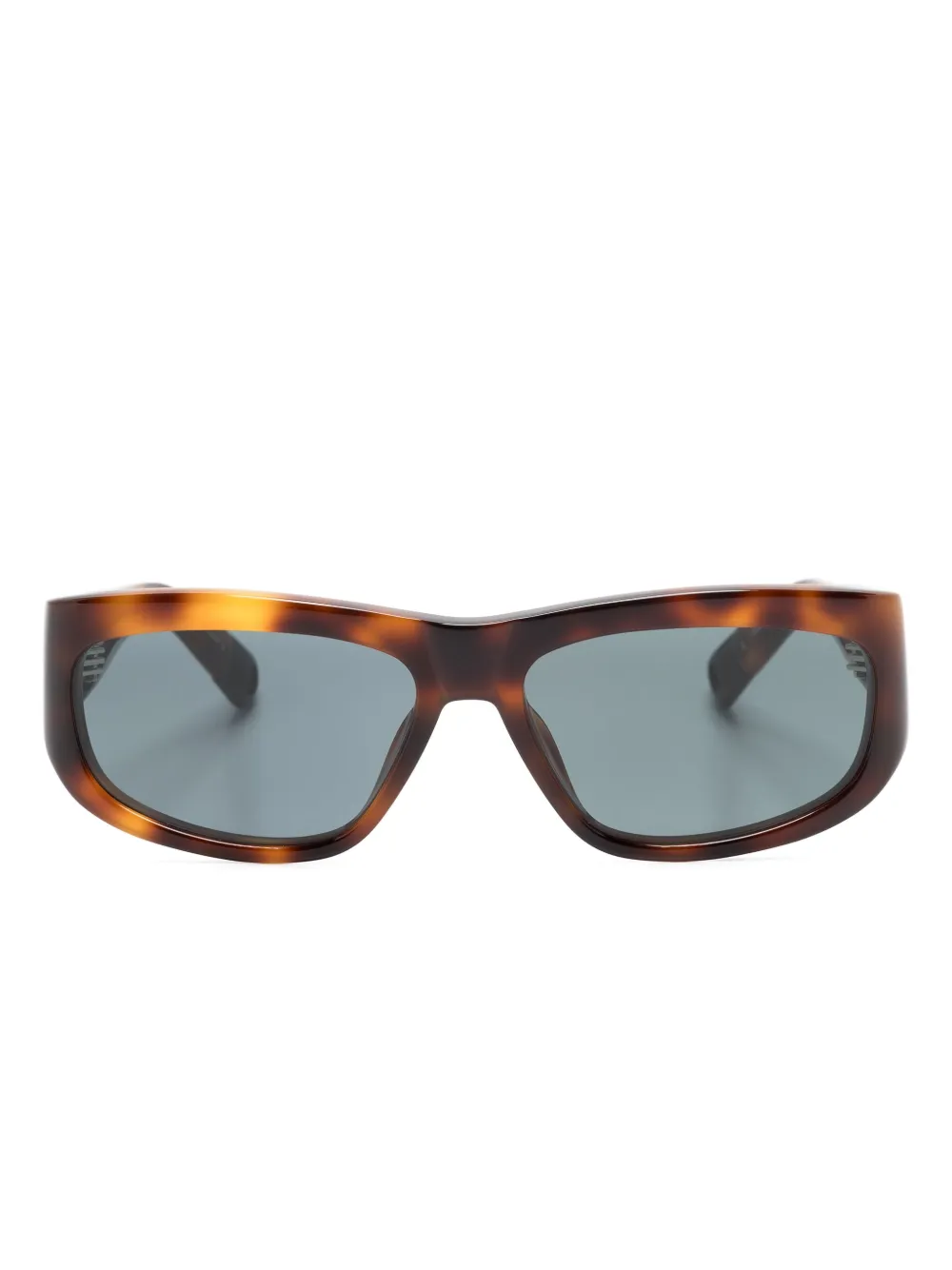 Jacquemus Les Lunettes Pilota rectangle-frame sunglasses | Brown | Image 1