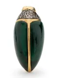 Bibi van der Velden 18kt yellow gold mini Scarab stud earring