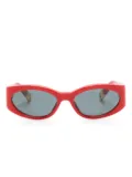 Jacquemus Les Lunettes Ovalo oval-frame sunglasses - Red