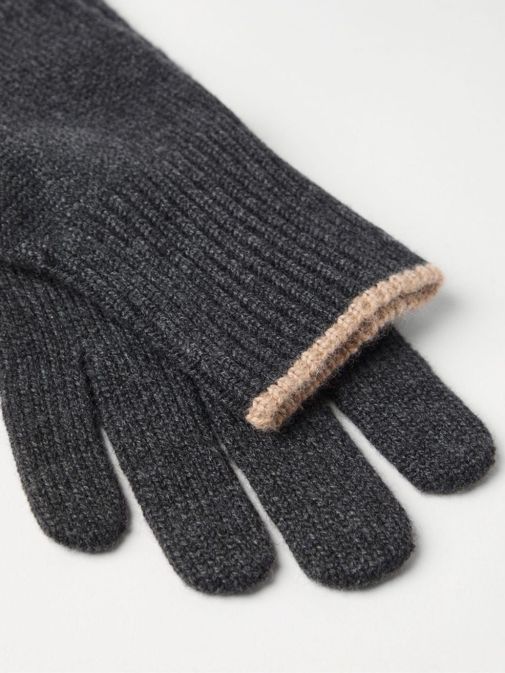 Shop Brunello Cucinelli Cashmere Gloves In Black