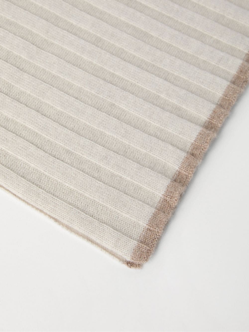 Shop Brunello Cucinelli Cashmere Scarf In Neutrals