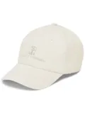 Brunello Cucinelli logo-print baseball cap - Neutrals