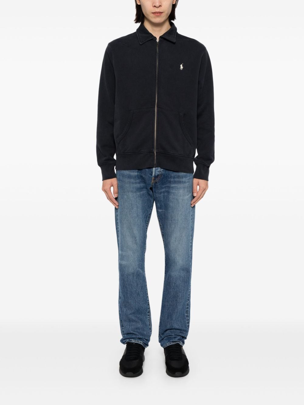 Shop Polo Ralph Lauren Cotton Jacket In Black