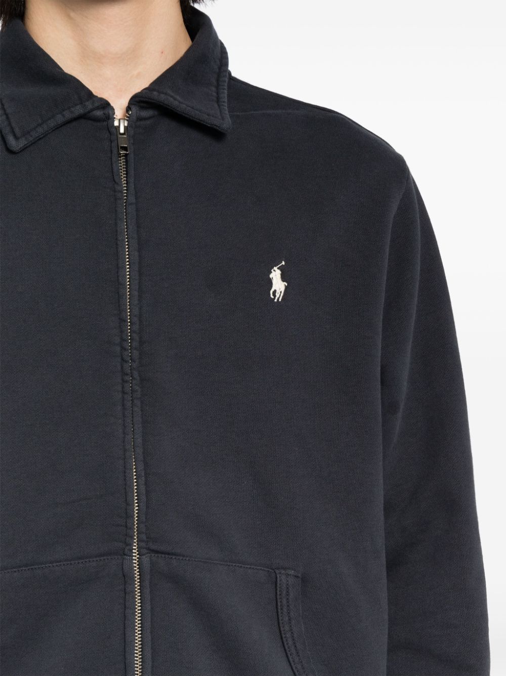 Shop Polo Ralph Lauren Cotton Jacket In Black