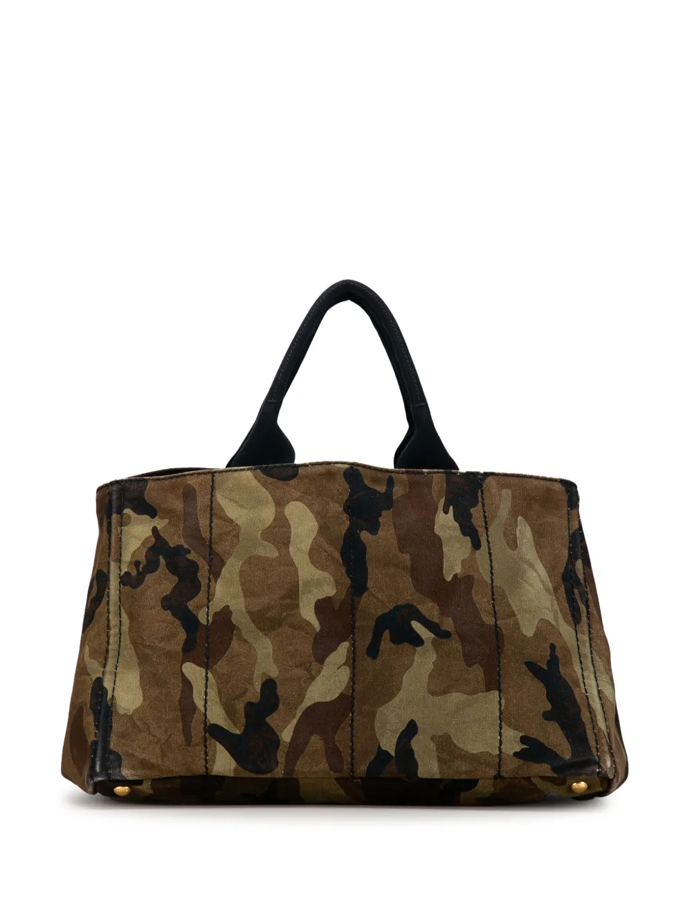 Prada Pre-Owned 2013-2023 Stampata Canapa grote shopper met camouflageprint - Bruin