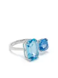 Swarovski Millenia cocktail ring - Blue