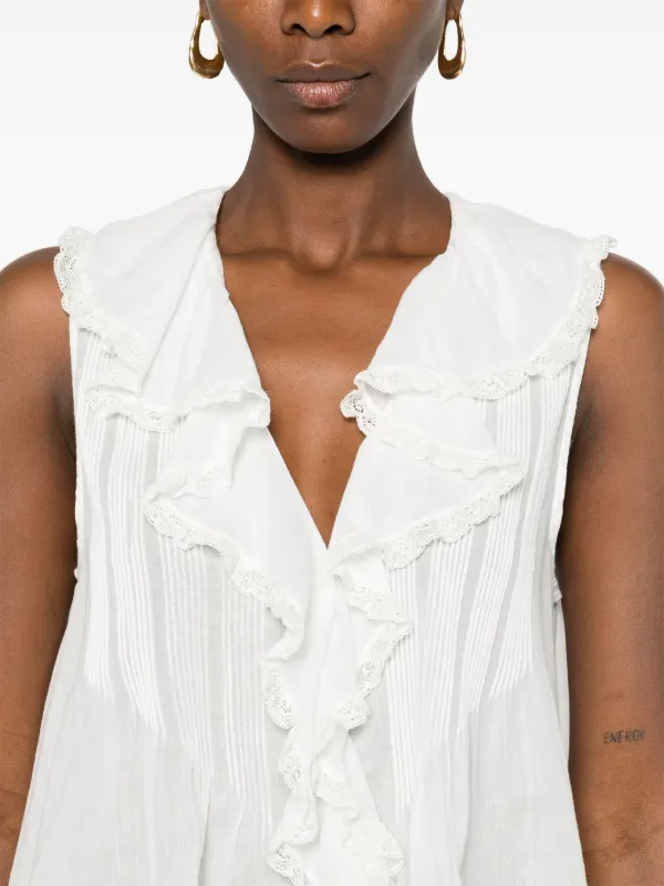 DÔEN Hilda Top | White | FARFETCH OM
