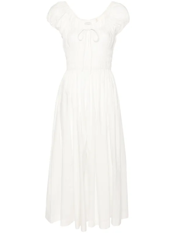 Dôen Quinn Midi Dress in White