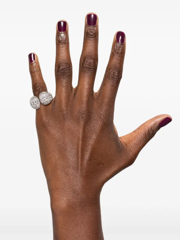 Swarovski Sublima Crystal Cocktail Ring Silver FARFETCH PH