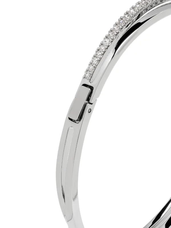 Holyart Bracciale In Argento 800 Con Cristalli Conici Bianchi 4mm – Lunghezza 19cm, Peso 4,65g – Stile Rosario