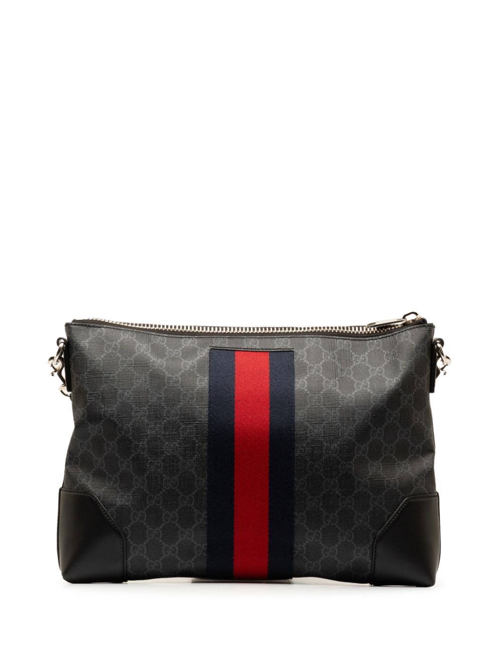 Gucci Pre-Owned 2000-2015 GG Supreme Web crossbody bag - Zwart