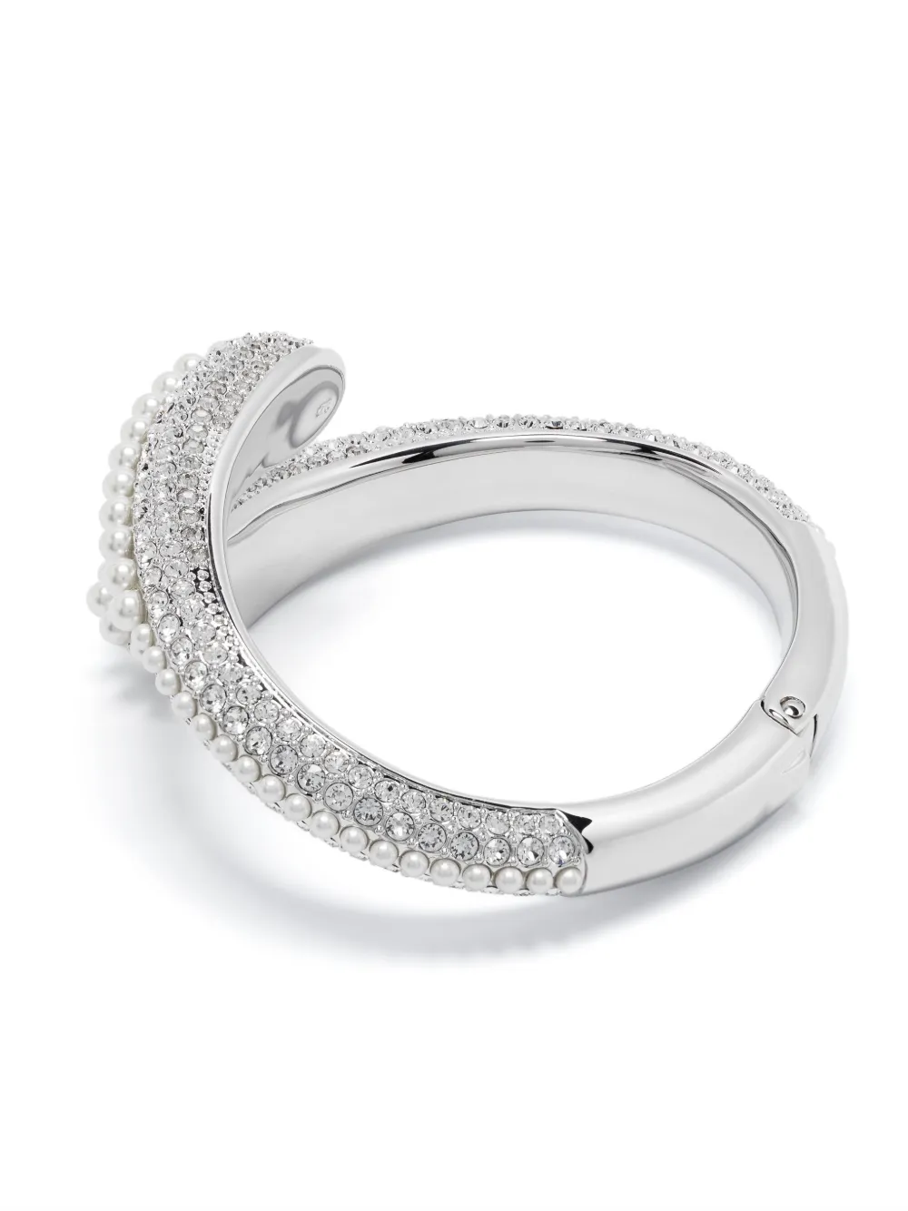 Swarovski Sublima Crystal Cuff Bracelet In Silver