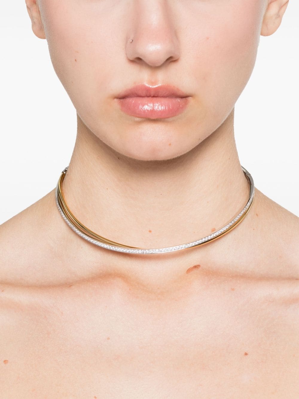 Swarovski Hyperbola choker - Goud