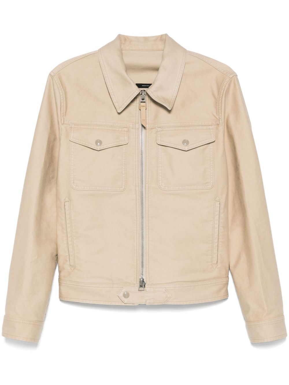 TOM FORD Geweven shirtjack Beige