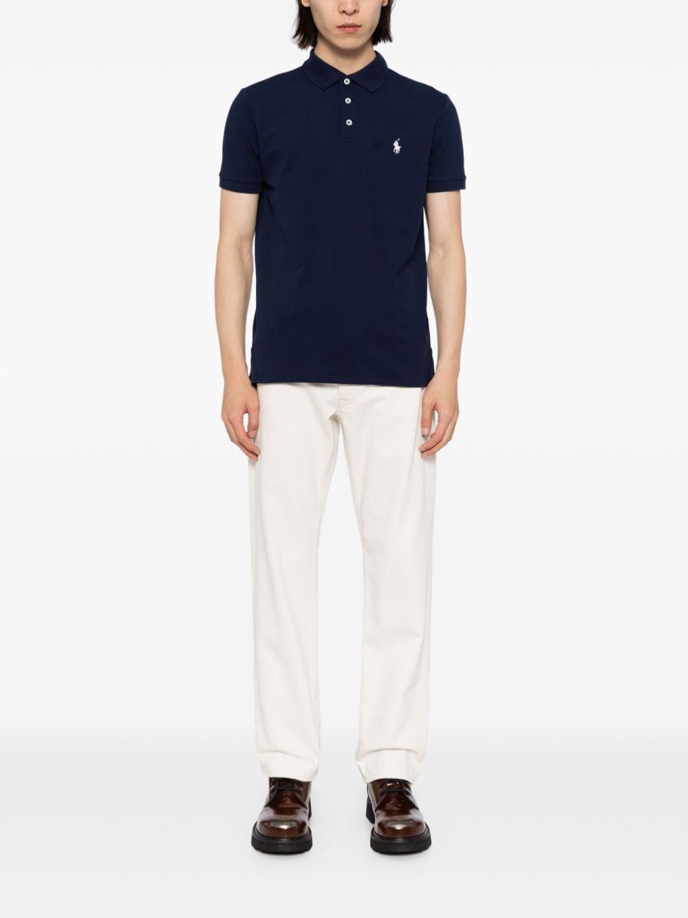 Polo Ralph Lauren Poloshirt met klassieke kraag - Blauw