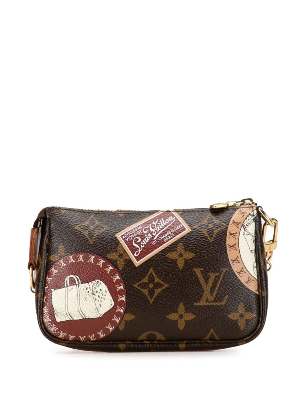 Louis Vuitton Pre-Owned 2009 Monogram Pochette Accessoires kleine schoudertas - Bruin