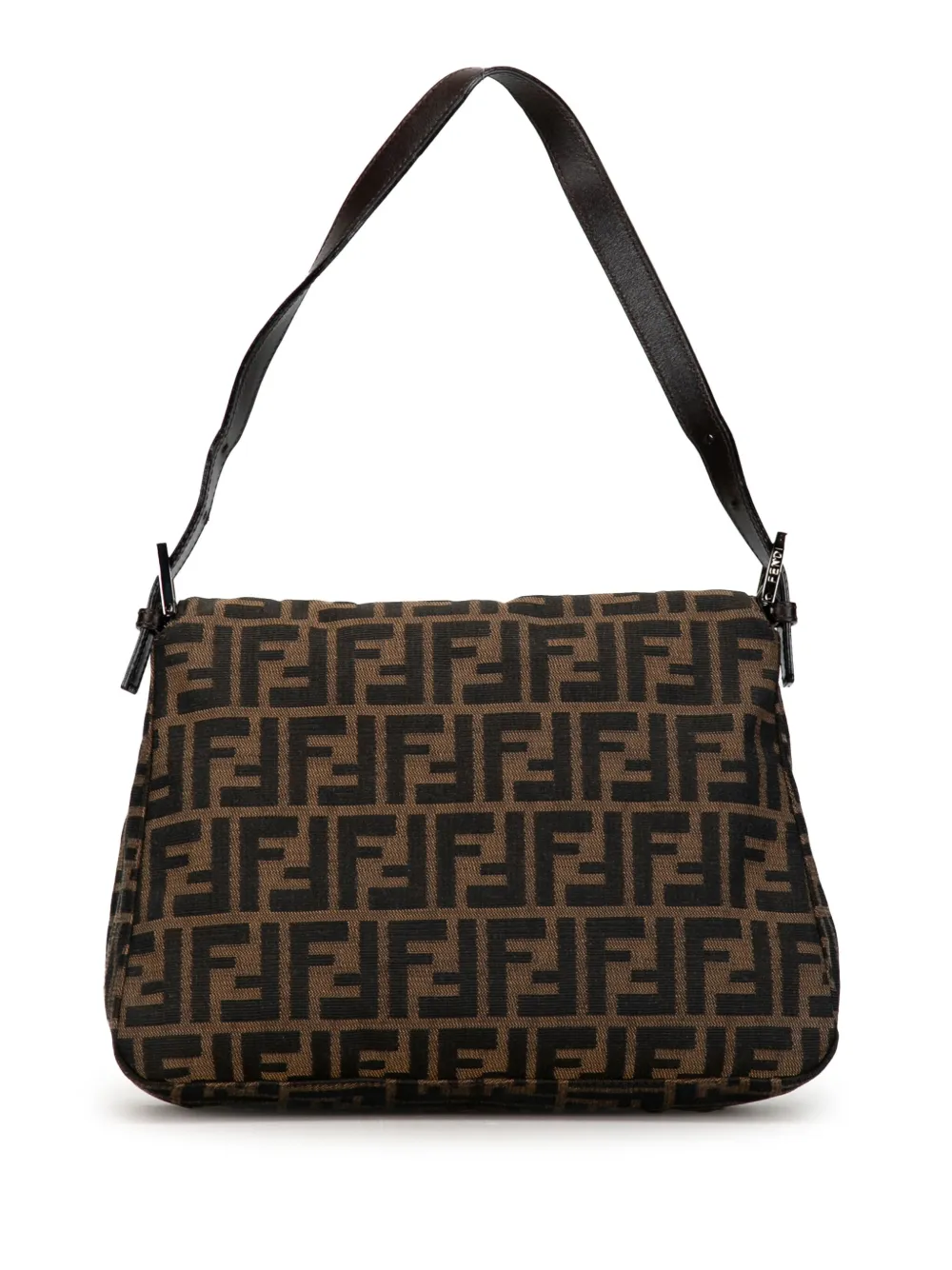 Fendi Pre-Owned 2000-2010 Zucca Canvas Mamma Forever shoulder bag - Bruin