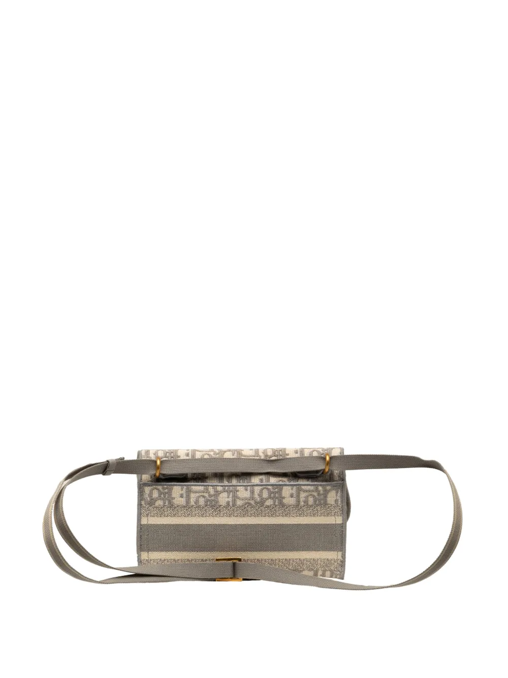 Christian Dior Pre-Owned 2021 Oblique Saddle Slim Pouch heuptas - Grijs