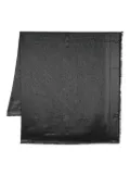 Elisabetta Franchi logo-jacquard lurex scarf - Black