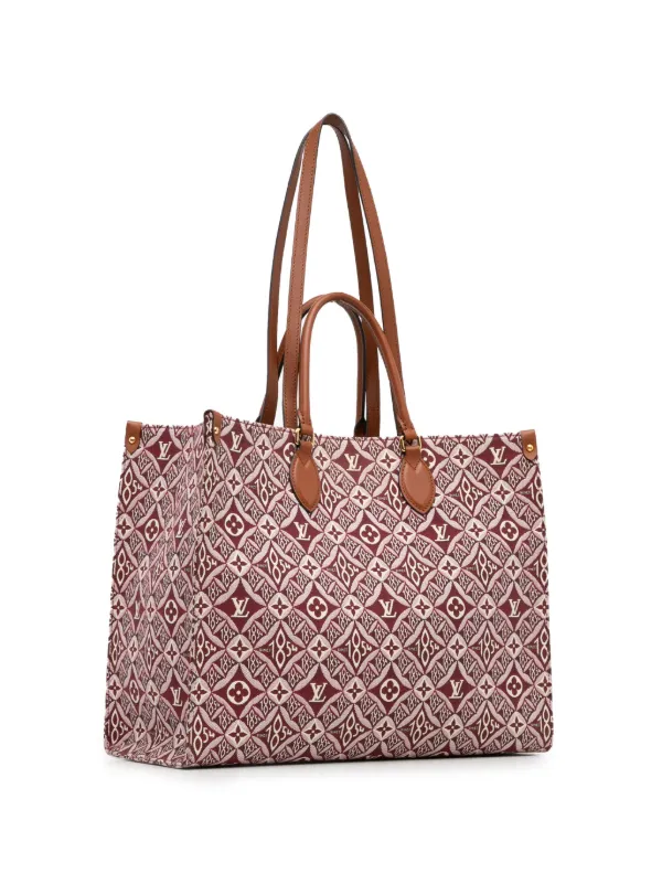 Louis Vuitton  1854 オンザゴー GM LOUIS VUITTON Onthego GM 1854 Jacquard Tote Bag Grey