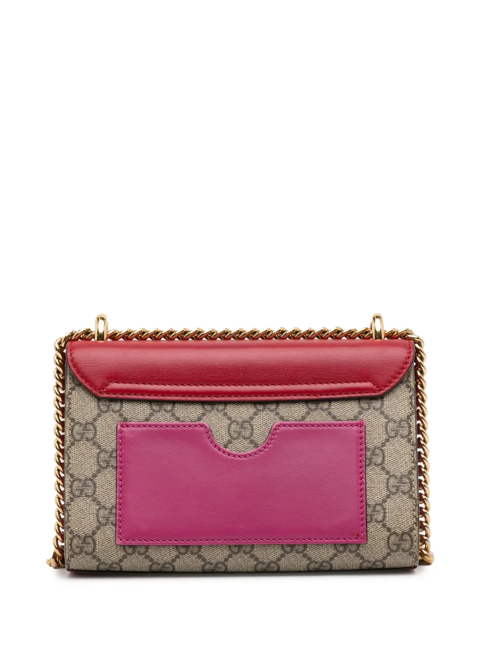 Gucci Pre-Owned 2000-2015 Small GG Supreme Padlock crossbody bag - Bruin