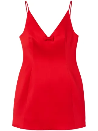 marc jacobs red silk dress Marc Jacobs Vestido The Satin Bow | Rojo