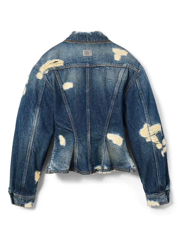 Marc Jacobs ダメージ デニムジャケット | ブルー | FARFETCH JP