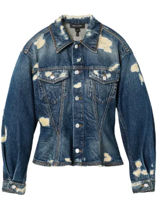 Marc Jacobs ダメージ デニムジャケット | ブルー | FARFETCH JP