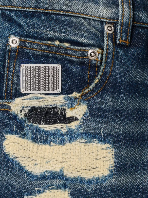 デニム・ジーパン Marc Jacobs The Rip And Repair Straight Jean' Jeans The Rip And Repair Straight Jean | Marc Jacobs | Official Site