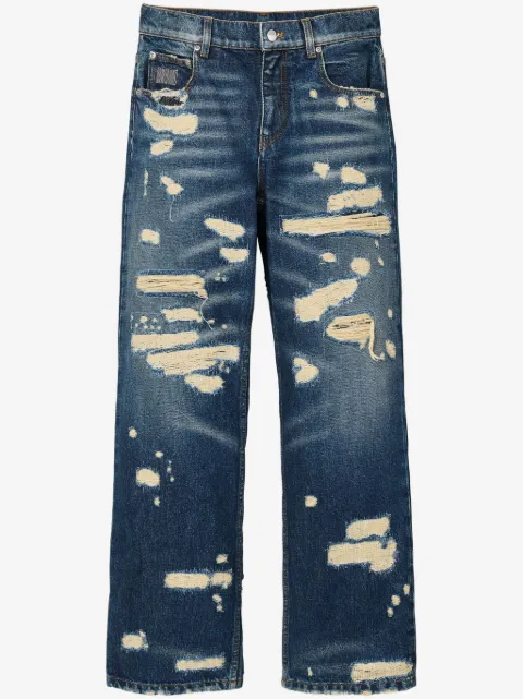 Marc Jacobs jeans rectos con efecto envejecido