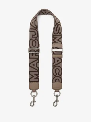 Marc Jacobs The Thin Outline Logo Bag Strap | Green | FARFETCH display picture 3