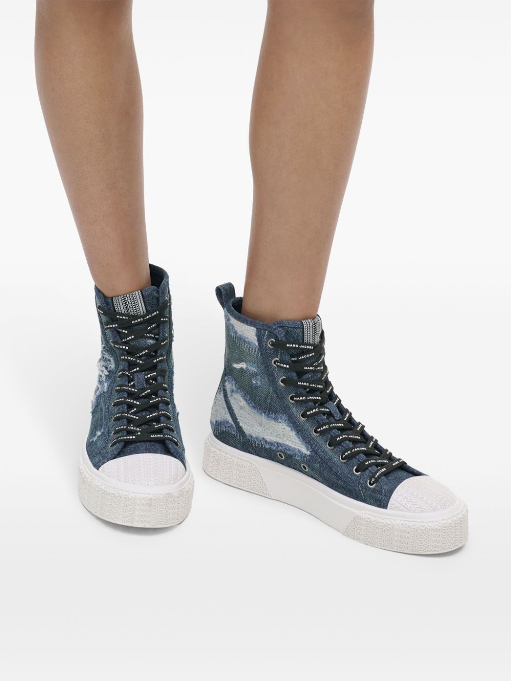 Marc Jacobs The Rip And Tear Denim High Top sneakers Women