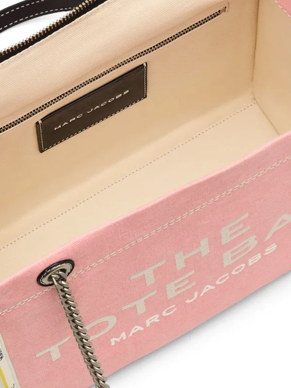 Marc Jacobs The Denim Chain Medium Tote Bag | Pink | FARFETCH