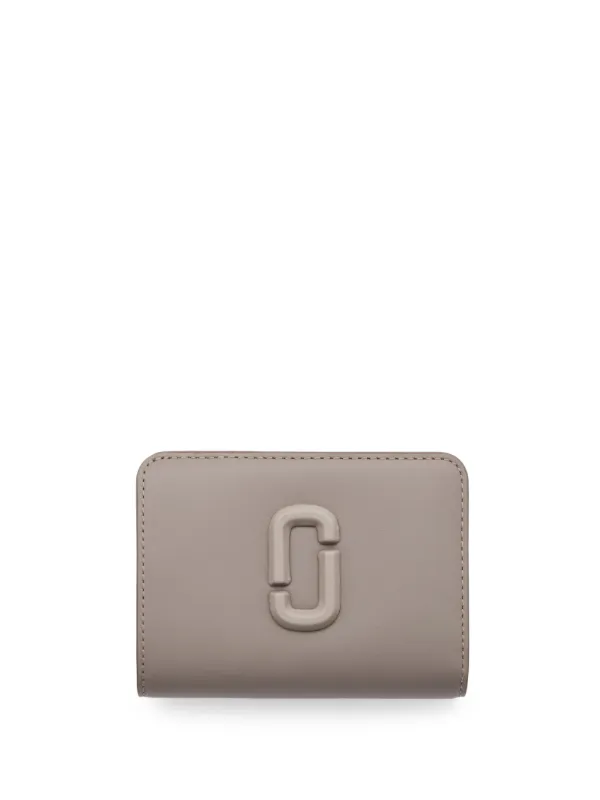 折りたたみ財布 MARC JACOBS THE COVERED J MARC MINI COMPACT WALLET ザ レザー カバード Jマーク コンパクト ウォレット ミニ