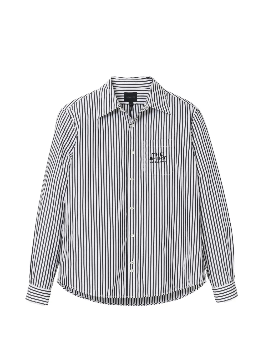 Marc Jacobs The Striped Shirt gestreepte blouse Zwart