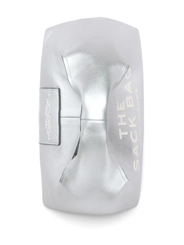 Marc Jacobs The Mini Metallic Sack Bag | Silver | FARFETCH JO