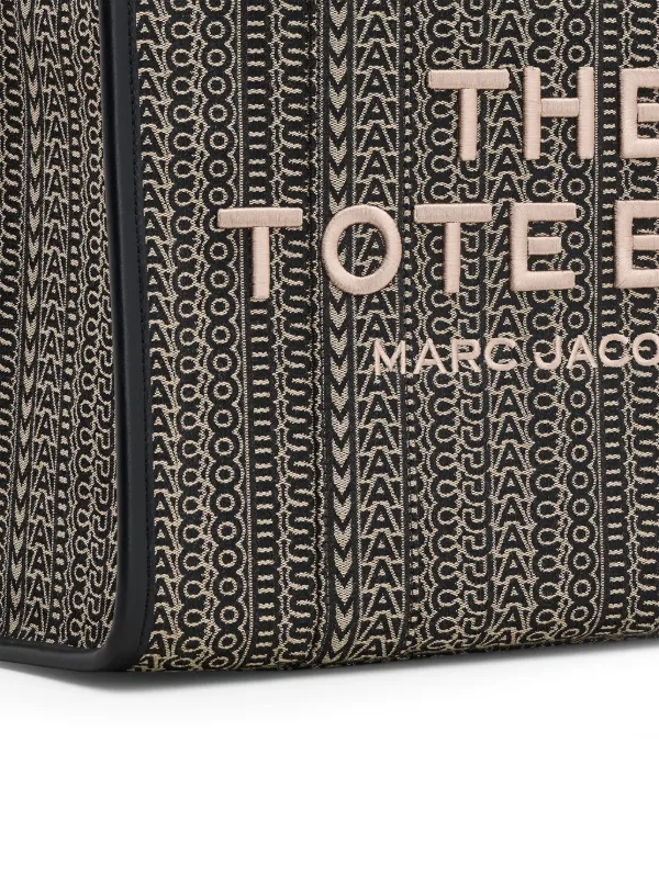 Marc Jacobs The Monogram Jacquard Large Tote Bag | Black Marc Jacobs The Monogram Jacquard Large Tote Bag | Black