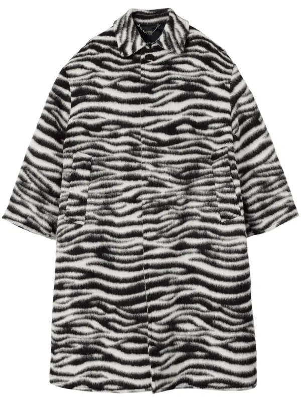 Marc Jacobs The Zebra Brushed Coat Black FARFETCH BH